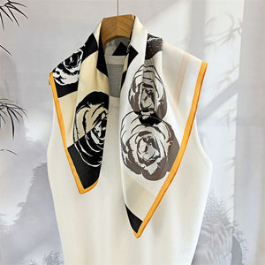 MaraSilk Pure Mulberry Silk Scarf - Square Crepe Satin MS207