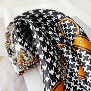 MaraSilk Pure Mulberry Silk Scarf Square Crepe Satin MS21-11