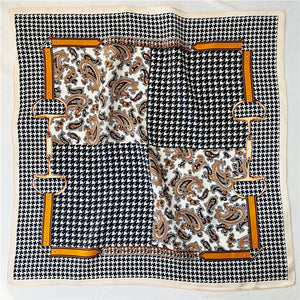 MaraSilk Pure Mulberry Silk Scarf Square Crepe Satin MS21-12