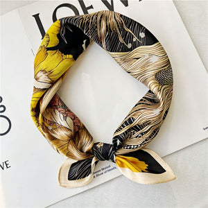 MaraSilk Pure Mulberry Silk Scarf Square Crepe Satin MS21-13