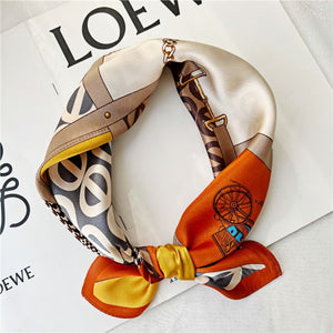 MaraSilk Pure Mulberry Silk Scarf Square Crepe Satin MS21-4