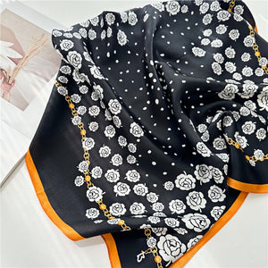 MaraSilk Pure Mulberry Silk Scarf - Square Crepe Satin MS210