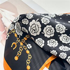 MaraSilk Pure Mulberry Silk Scarf - Square Crepe Satin MS210