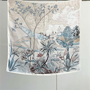 MaraSilk Pure Mulberry Silk Scarf - Square Crepe Satin MS211