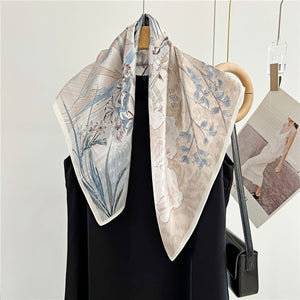 MaraSilk Pure Mulberry Silk Scarf - Square Crepe Satin MS211