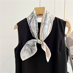 MaraSilk Pure Mulberry Silk Scarf - Square Crepe Satin MS211