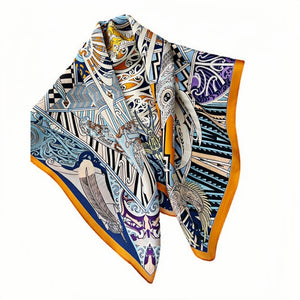 MaraSilk Pure Mulberry Silk Scarf - Square Crepe Satin MS212