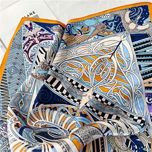 MaraSilk Pure Mulberry Silk Scarf - Square Crepe Satin MS212