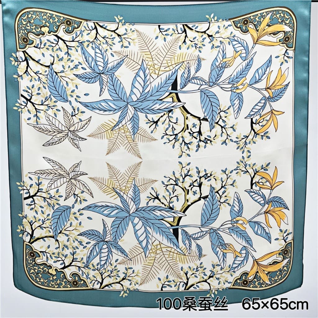 MaraSilk Pure Mulberry Silk Scarf - Square Crepe Satin MS213