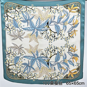 MaraSilk Pure Mulberry Silk Scarf - Square Crepe Satin MS213