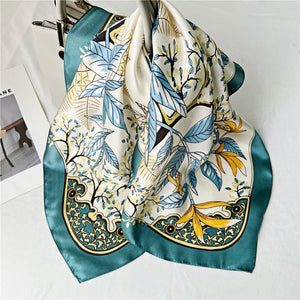 MaraSilk Pure Mulberry Silk Scarf - Square Crepe Satin MS213