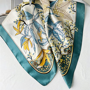 MaraSilk Pure Mulberry Silk Scarf - Square Crepe Satin MS213