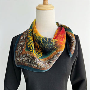 MaraSilk Pure Mulberry Silk Scarf - Square Crepe Satin MS214