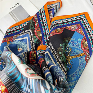 MaraSilk Pure Mulberry Silk Scarf - Square Crepe Satin MS215