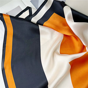 MaraSilk Pure Mulberry Silk Scarf - Square Crepe Satin MS216