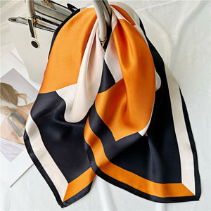 MaraSilk Pure Mulberry Silk Scarf - Square Crepe Satin MS216