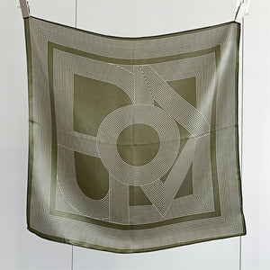 MaraSilk Pure Mulberry Silk Scarf - Square Crepe Satin MS218 25" x 25" MS21801