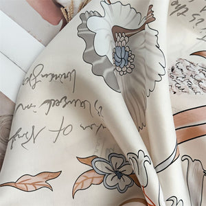 MaraSilk Pure Mulberry Silk Scarf - Square Crepe Satin MS219