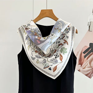 MaraSilk Pure Mulberry Silk Scarf - Square Crepe Satin MS219