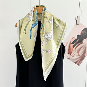 MaraSilk Pure Mulberry Silk Scarf - Square Crepe Satin MS219