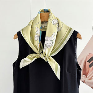 MaraSilk Pure Mulberry Silk Scarf - Square Crepe Satin MS219