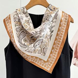 MaraSilk Pure Mulberry Silk Scarf - Square Crepe Satin MS219