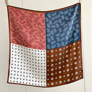 MaraSilk Pure Mulberry Silk Scarf - Square Crepe Satin MS219 25" x 25" MS21907