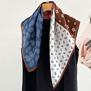 MaraSilk Pure Mulberry Silk Scarf - Square Crepe Satin MS219