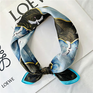 MaraSilk Pure Mulberry Silk Scarf Square Crepe Satin MS22-10