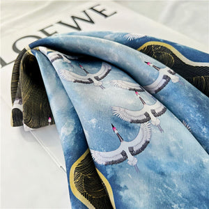 MaraSilk Pure Mulberry Silk Scarf Square Crepe Satin MS22-11