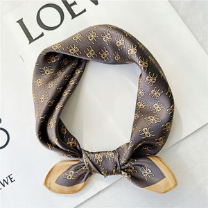 MaraSilk Pure Mulberry Silk Scarf Square Crepe Satin MS22-4