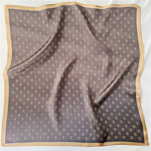 MaraSilk Pure Mulberry Silk Scarf Square Crepe Satin MS22-6