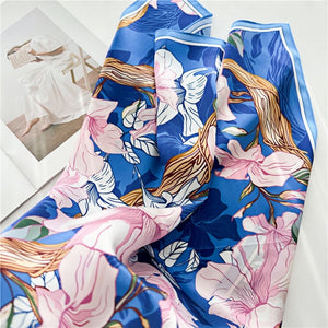 MaraSilk Pure Mulberry Silk Scarf - Square Crepe Satin MS220