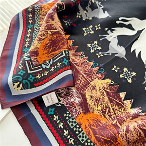 MaraSilk Pure Mulberry Silk Scarf - Square Crepe Satin MS221