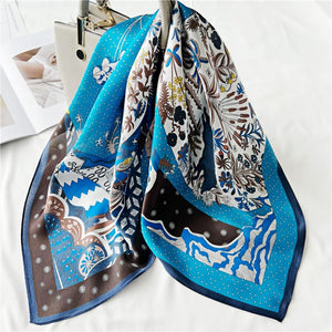 MaraSilk Pure Mulberry Silk Scarf - Square Crepe Satin MS222