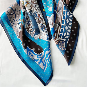 MaraSilk Pure Mulberry Silk Scarf - Square Crepe Satin MS222