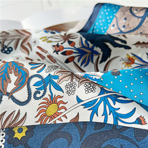 MaraSilk Pure Mulberry Silk Scarf - Square Crepe Satin MS222