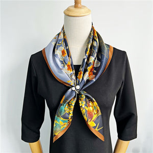 MaraSilk Pure Mulberry Silk Scarf - Square Crepe Satin MS224 25" x 25" MS22401