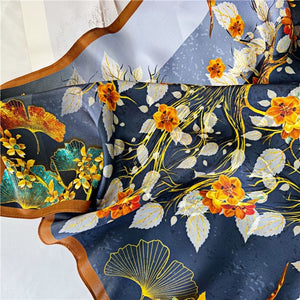 MaraSilk Pure Mulberry Silk Scarf - Square Crepe Satin MS224