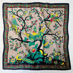 MaraSilk Pure Mulberry Silk Scarf - Square Crepe Satin MS225