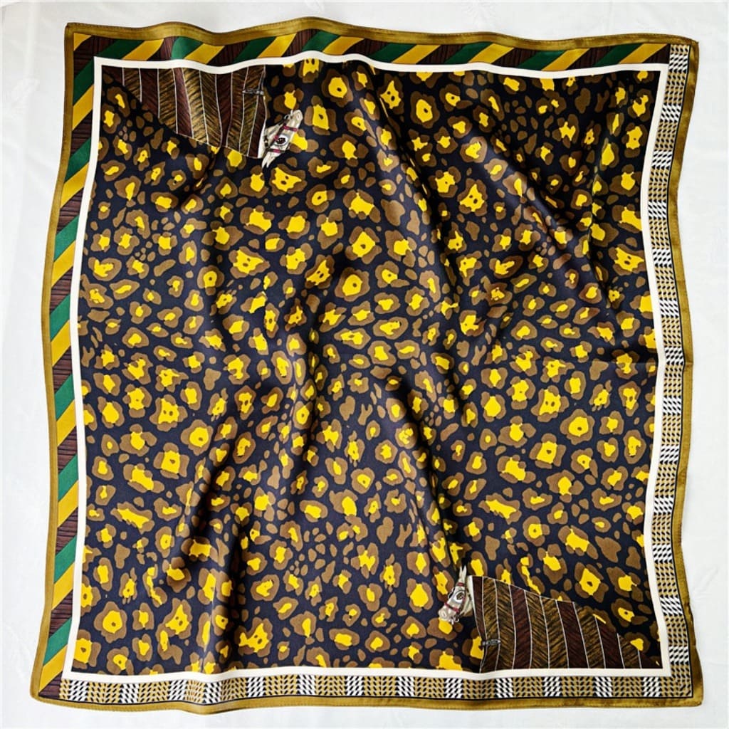 MaraSilk Pure Mulberry Silk Scarf - Square Crepe Satin MS226