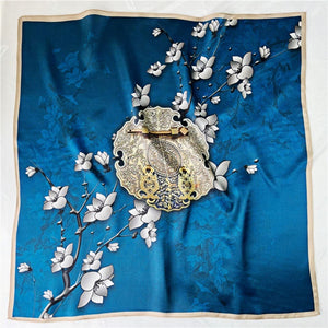 MaraSilk Pure Mulberry Silk Scarf - Square Crepe Satin MS227