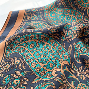 MaraSilk Pure Mulberry Silk Scarf - Square Crepe Satin MS228