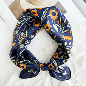 MaraSilk Pure Mulberry Silk Scarf Square Crepe Satin MS24-13