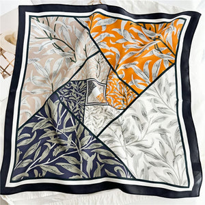 MaraSilk Pure Mulberry Silk Scarf Square Crepe Satin MS24-8