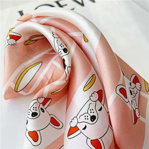 MaraSilk Pure Mulberry Silk Scarf Square Crepe Satin MS25-2