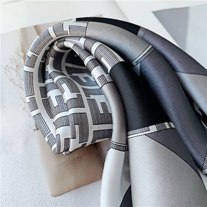 MaraSilk Pure Mulberry Silk Scarf Square Crepe Satin MS26-2