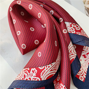 MaraSilk Pure Mulberry Silk Scarf Square Crepe Satin MS26-8