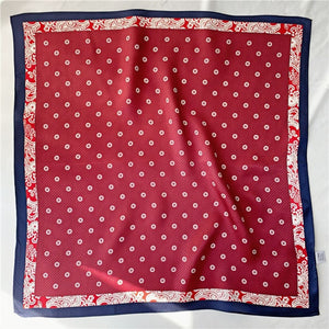 MaraSilk Pure Mulberry Silk Scarf Square Crepe Satin MS26-9