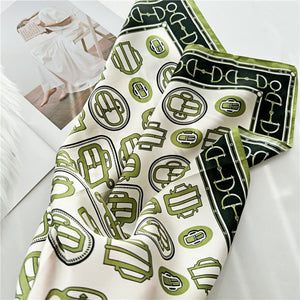 MaraSilk Pure Mulberry Silk Scarf Square Crepe Satin MS28-10